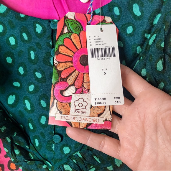 NWT ANTHROPOLOGIE FARM RIO RENEE PEASANT BLOUSE - Picture 8 of 12